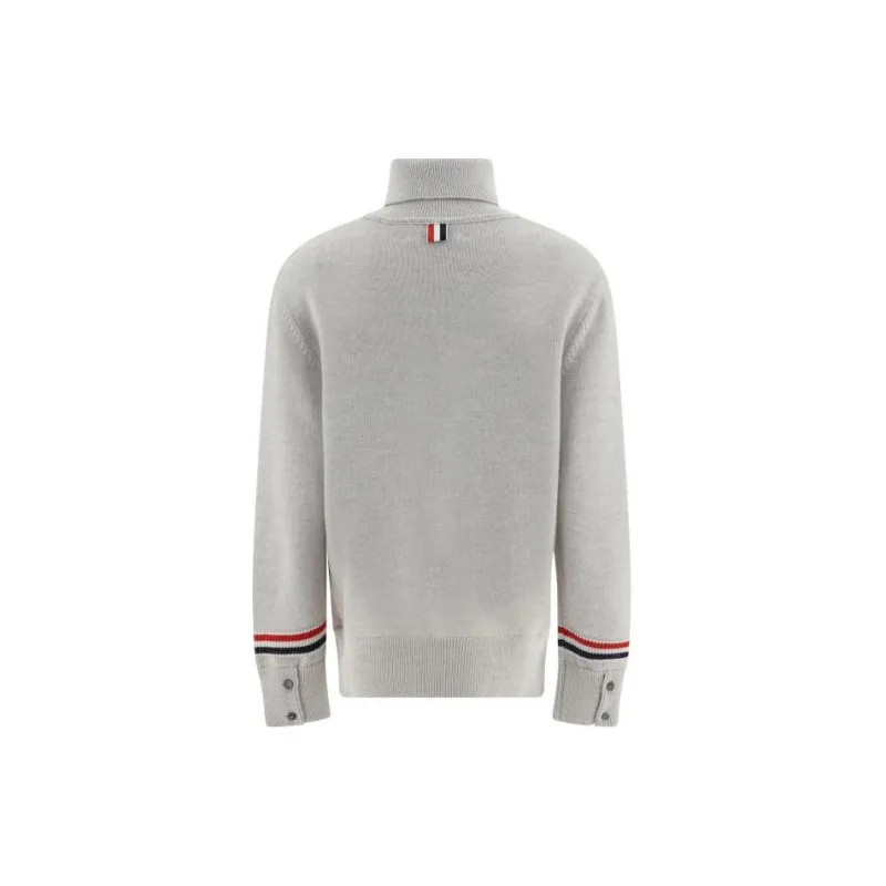 THOM BROWNE Turtleneck Knitted Jumper-1