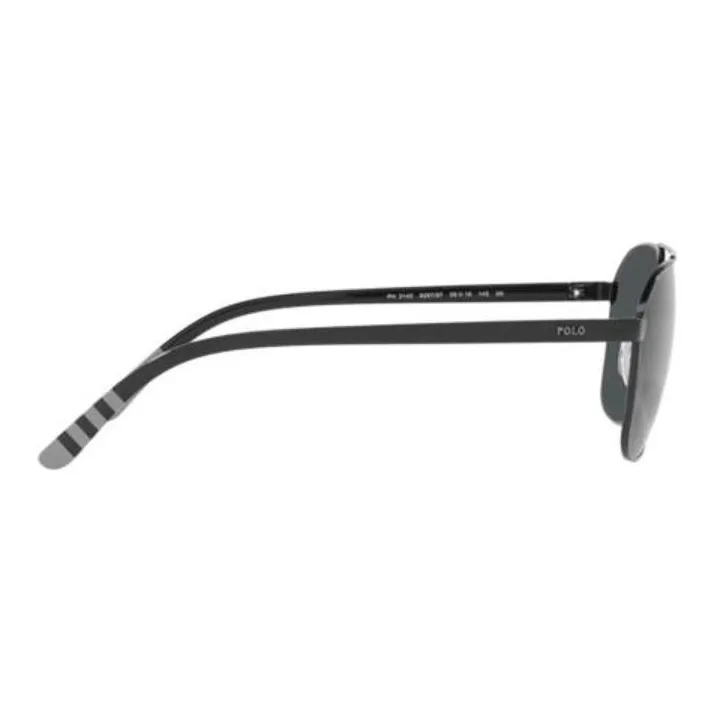 Polo Ralph Lauren Plastic Aviator Sunglasses Men's Black-2