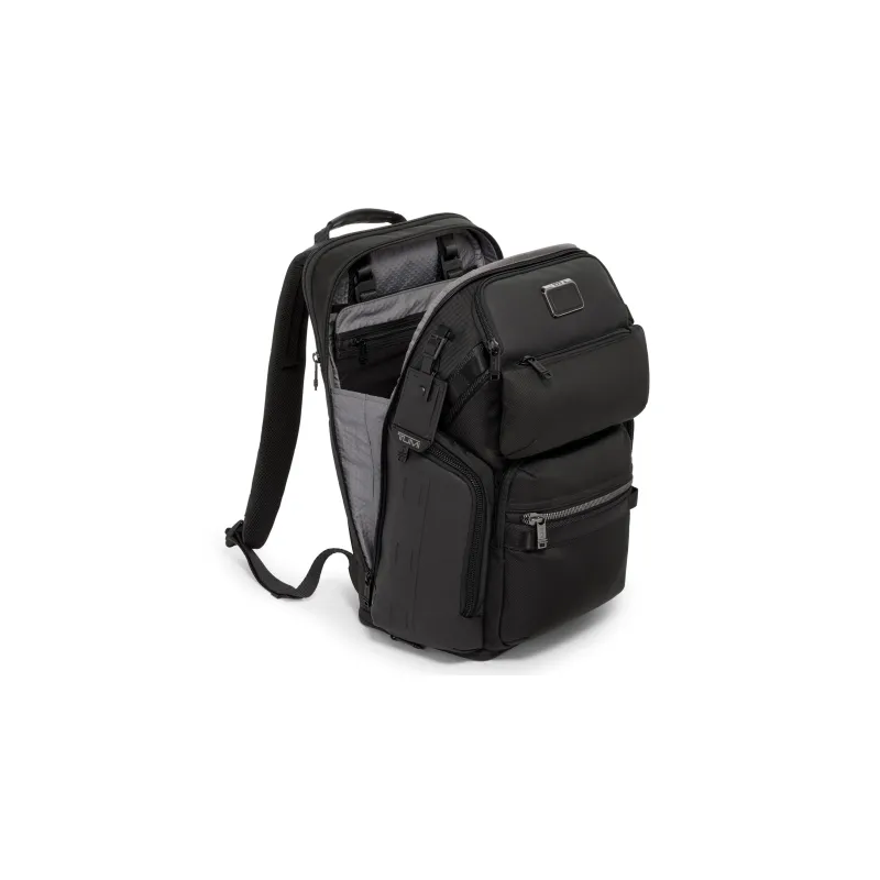 TUMI Nylon Backpack Men's Black-4