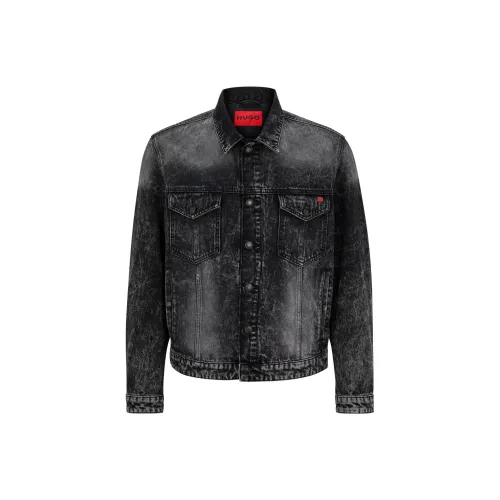 HUGO BOSS Denim Jackets Men Black