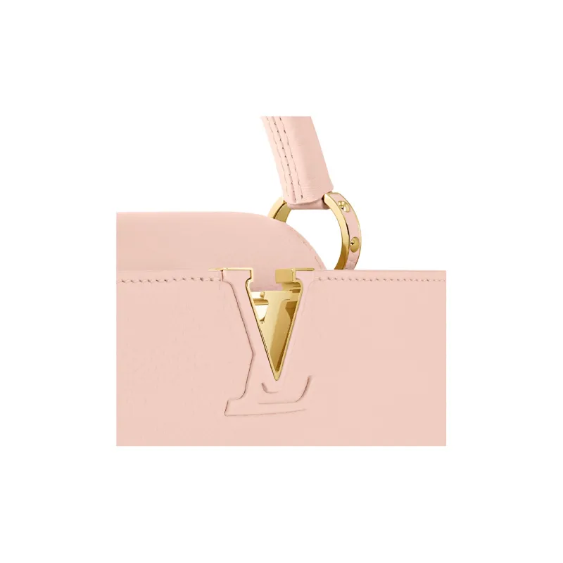 LOUIS VUITTON Capucines Taurillon Leather Kapusin Crossbody Tote Bag Over One Shoulder Trumpets Women's Pink-5