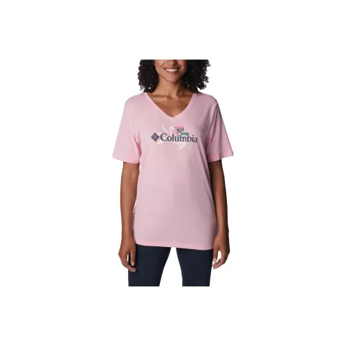 Columbia T-Shirts Women's Pink