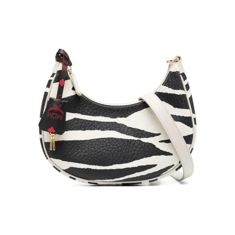 MCM Aren Canvas With Nappa Leather Trim Shoulder Bag, Handbag, Shoulder Bag Mini Women's-3
