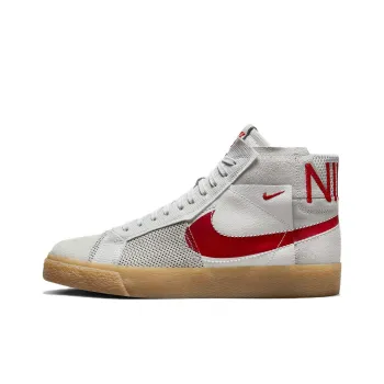 Nike Sb Zoom Blazer Mid Premium Deconstructed White University Red Gum