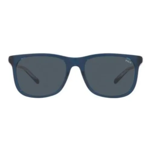 Polo Ralph Lauren Acetate Irregular Shape Sunglasses Men's Blue