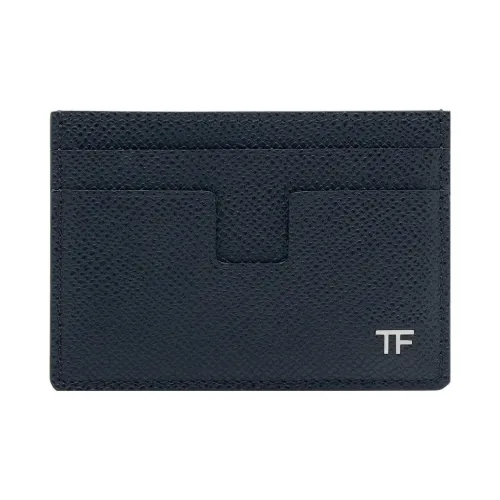 TOM FORD Leather Card Holder Men's Blue