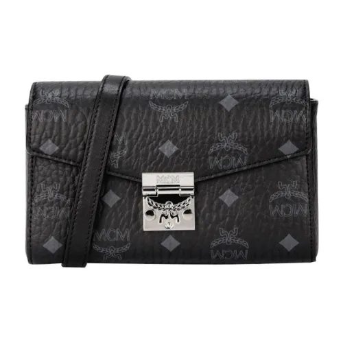 MCM Millie Visetos Shoulder Bags