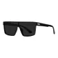 Bright Black Frame with Gray Lens