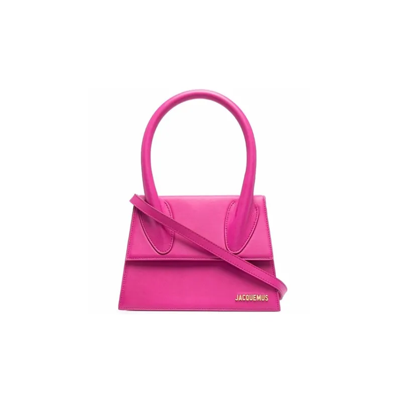 Jacquemus LE GRAND CHIQUITO Leather Shoulder Bag Crossbody Bag Handbag Women's Pink-0