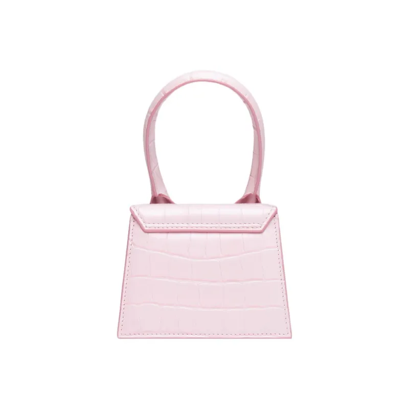 Jacquemus Le Chiquito Crocodile-embossed Mini Tote Bag-2