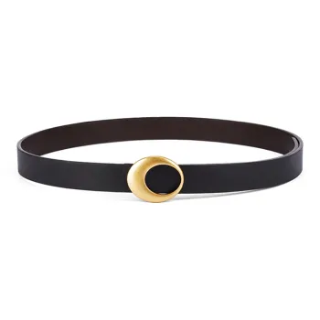 FREE RABBITⅡ Pin Buckle Vintage Texture Leather Belts Women's