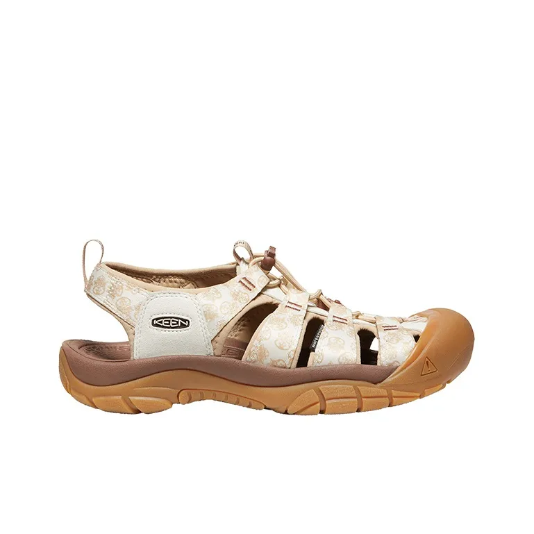 KEEN Newport Retro Breathable And Wear resistant River Trekking Shoes Men's Ecru/Brown-1