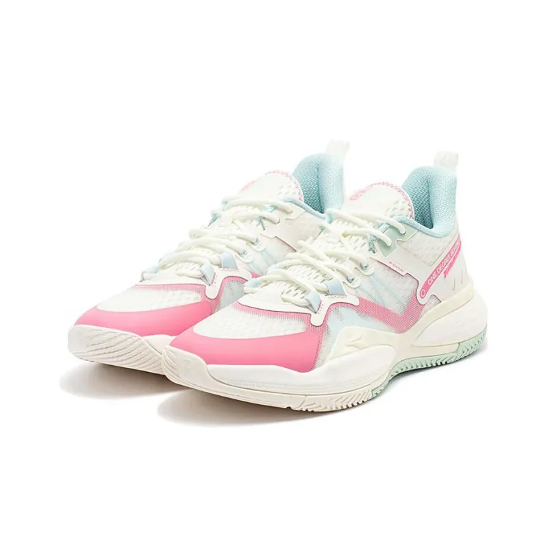 361° AG 2 PULL UP Cushioned Slip Resistant Abrasion Resistant Low Top Performance Basketball Shoes Men's White-1