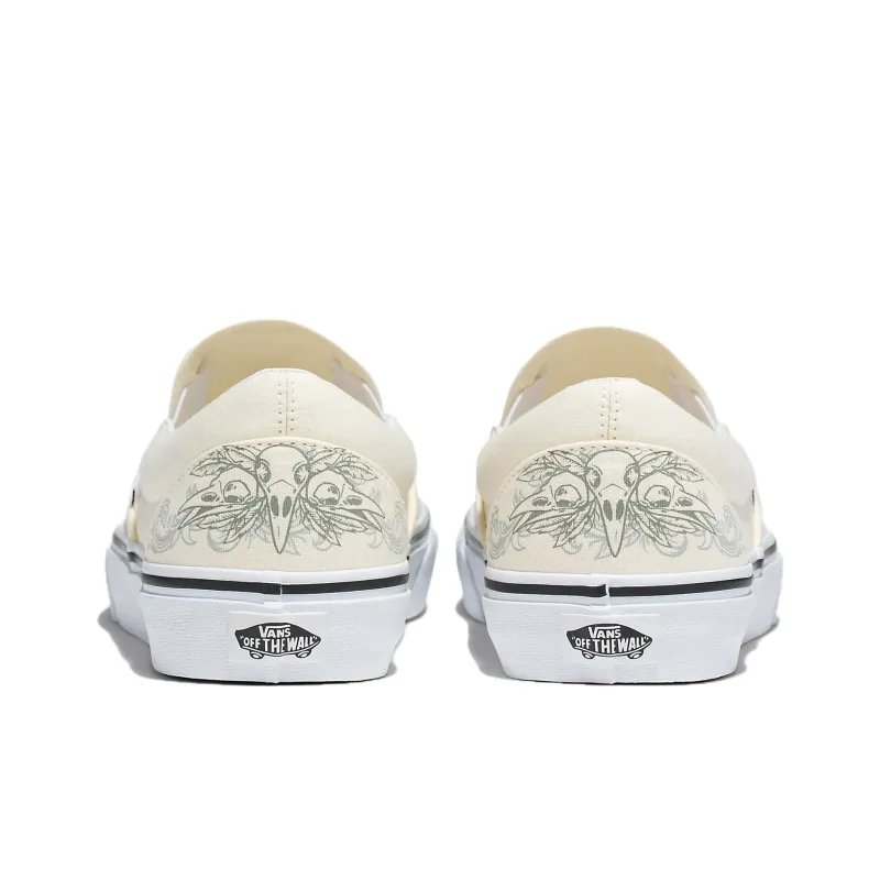 Slip On Classic Vans 'Raven Skull'-3
