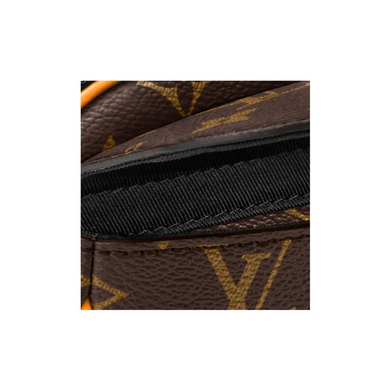 LOUIS VUITTON Coated Canvas Messenger Bag, Shoulder Bag, Crossbody Bag Regular Men's Brown/Orange-7
