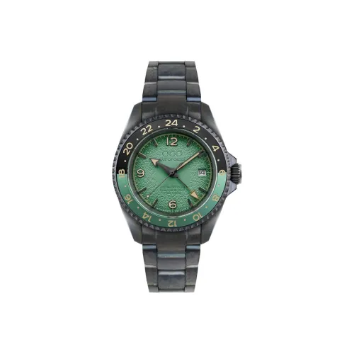 OUT OF ORDER Wrist Watch Automatic Mechanical Movement Stainless Steel Strap 40 Green Dial Unisex 24.VE
