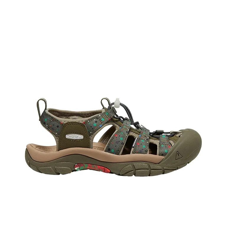 FUJI ROCK x KEEN Newport Retro Breathable And Wear resistant River Trekking Shoes Women's Printed Pattern Jasper-1