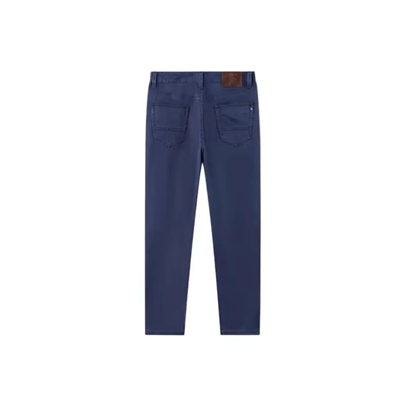 Jeep Casual Pants Men Navy Blue-1