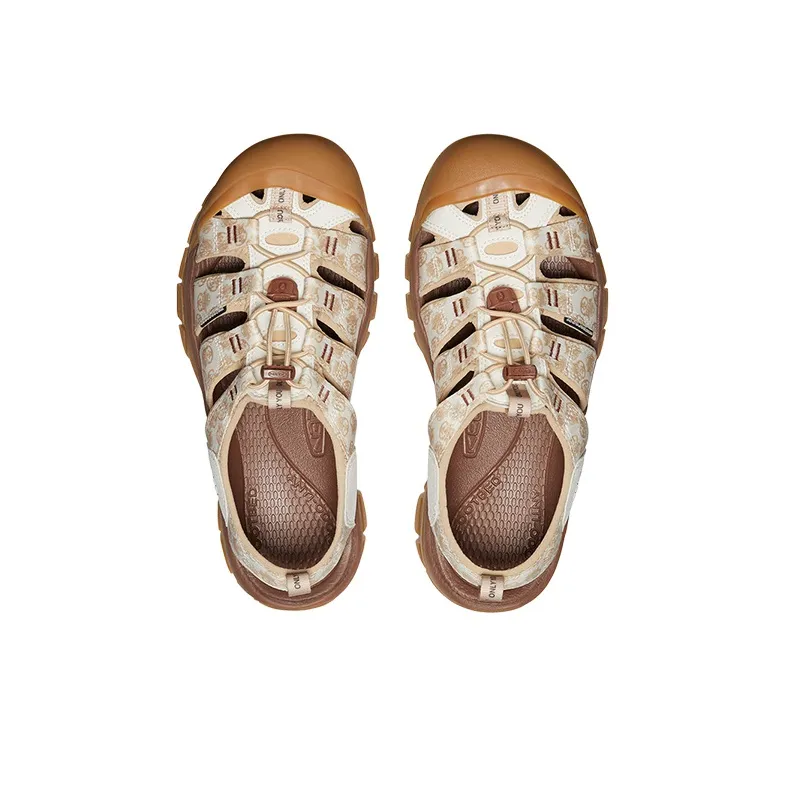 KEEN Newport Retro Breathable And Wear resistant River Trekking Shoes Men's Ecru/Brown-3