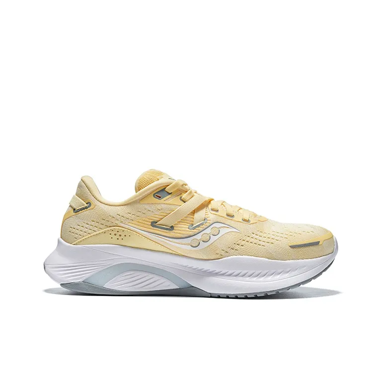 Saucony Guide 16 Slip Resistant Cushioning Low Top Marathon Running Shoes Women's Yellow-1