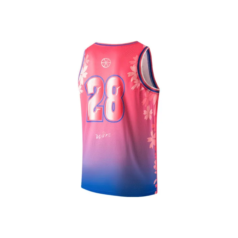 PEAK Basketball Jerseys Men Rose Pink-1