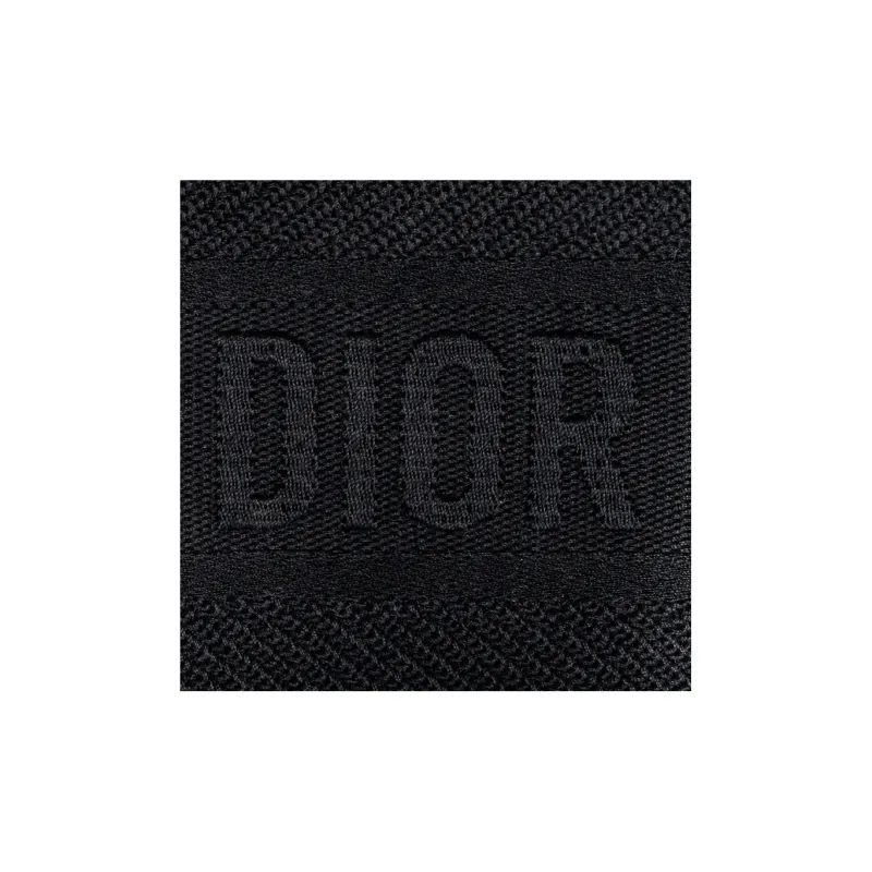 DIOR BookTote Cotton Tote Bag Shopping Bag Shoulder Bag Handbag Large Size Women's Black-4