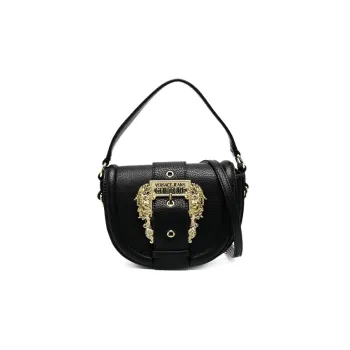 VERSACE JEANS COUTURE Polyurethane Portable Crossbody Bag, Shoulder Bag Women's Black
