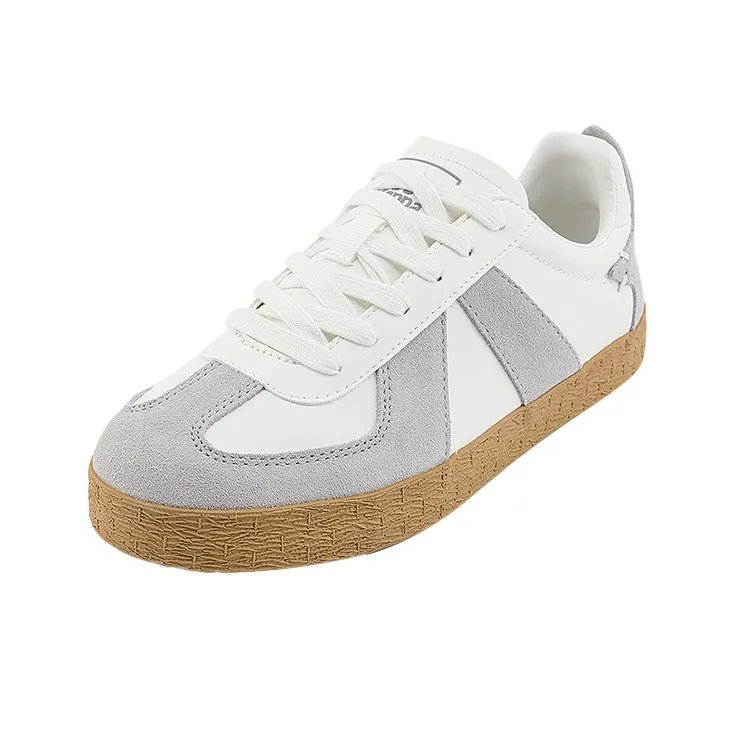 Kappa Low Top Skateboard Shoes Unisex White Gray-2