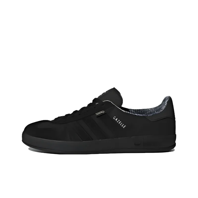 Adidas Originals GAZELLE INDOOR Slip Resistant, Abrasion Resistant, Lightweight Low Top Skateboard Shoes Men's Black-0