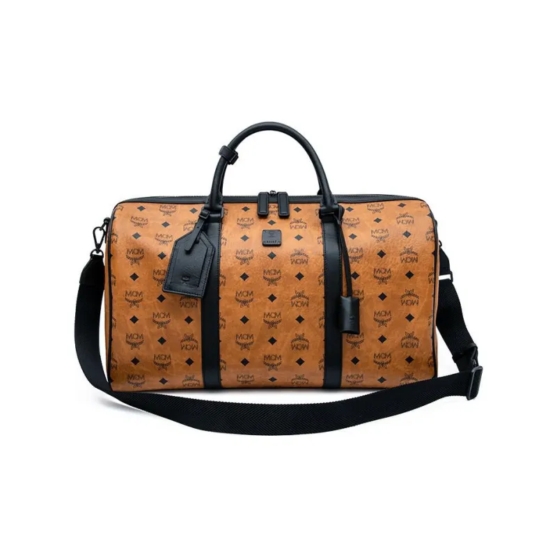 MCM Ottomar Visetos Leather Handbag, Shoulder Bag, Crossbody Bag, Travel Bag Men's-0