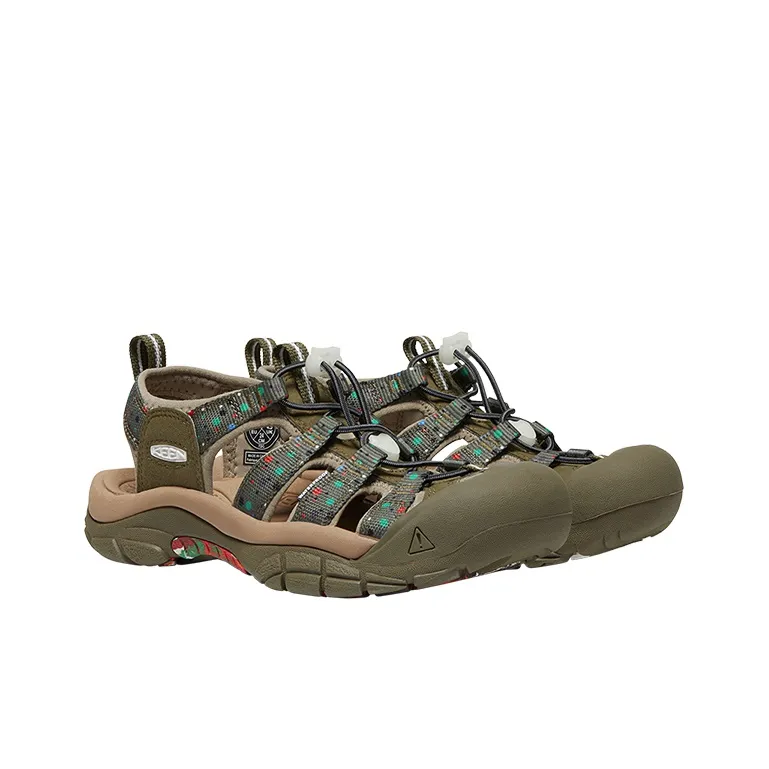 FUJI ROCK x KEEN Newport Retro Breathable And Wear resistant River Trekking Shoes Women's Printed Pattern Jasper-3