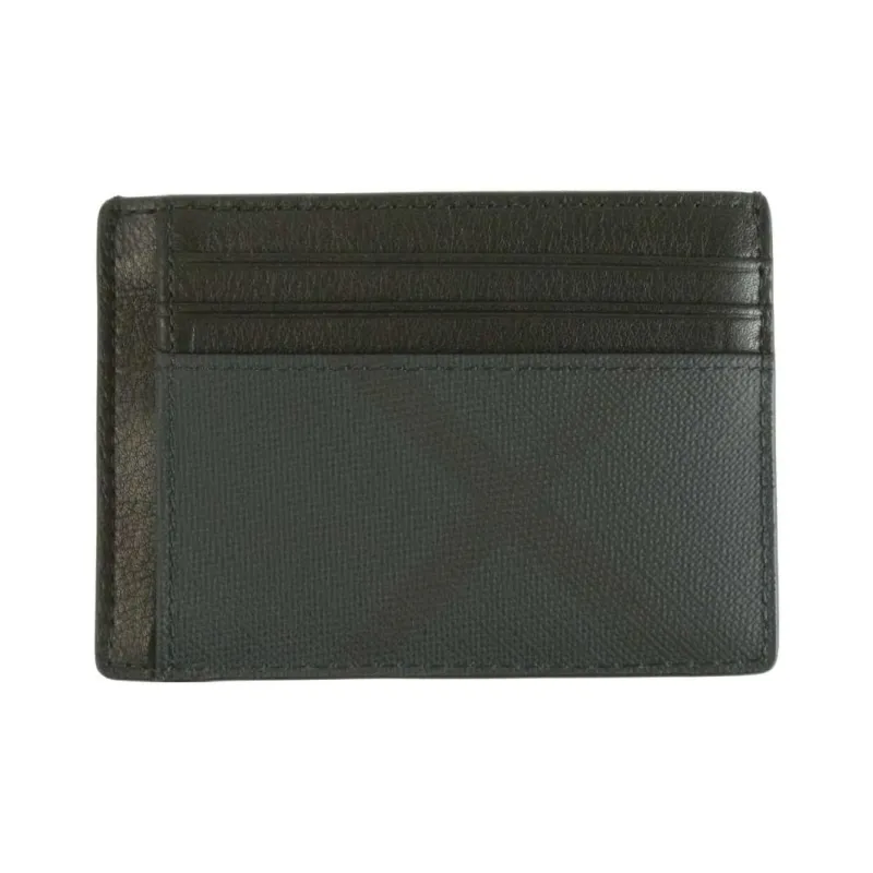 Burberry Business Card Holder Wallet Men's Black-0