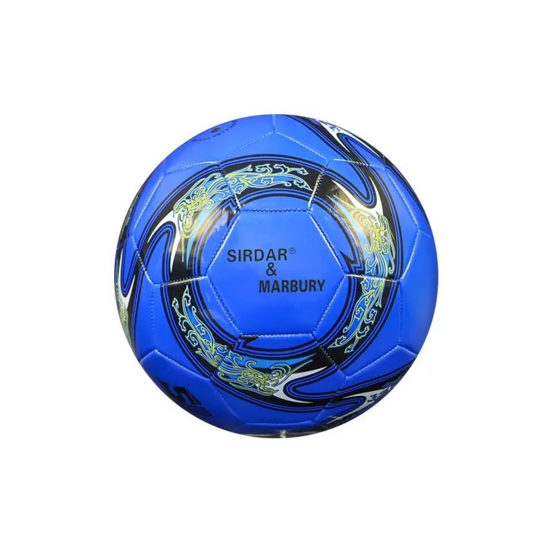 SIRDAR Size 5 Size 4 Soccer PVC Machine Stitched Soccer Ball Unisex Blue-1
