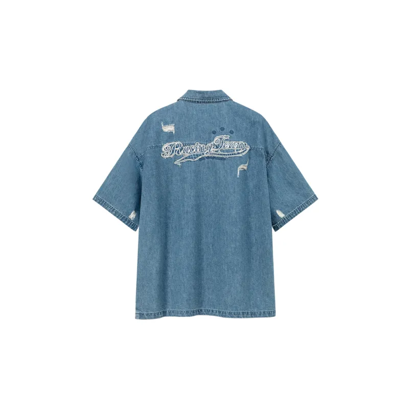 NO ONE ELSE Shirts Women's Denim Blue-1