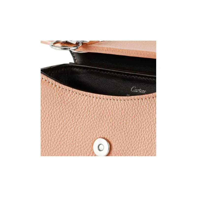CARTIER PANTHÈRE Calfskin Shoulder Bag Crossbody Bag Extra Small Women's Pink-4