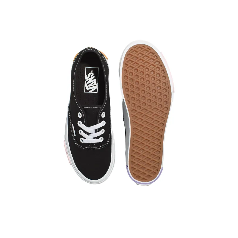 Vans Authentic Stackform Osf Anti Slip Wear Resistant Low Top Skateboard Shoes Unisex Black White Pink-2
