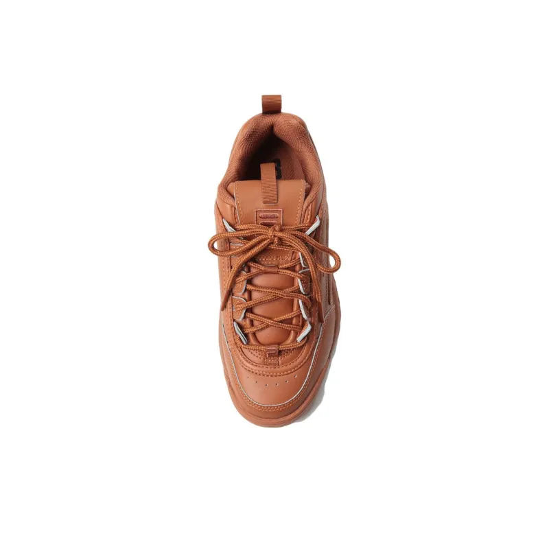 FILA Disruptor 2 Premium Anti-Slip Wear-Resistant Low-Top Casual Shoes Women's Brown-2