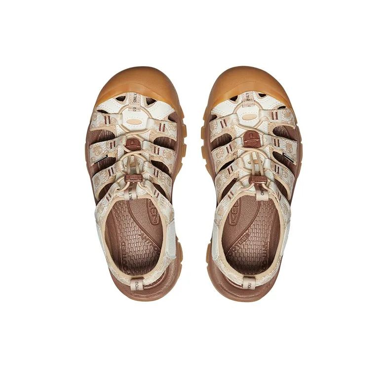 KEEN Newport Retro Breathable And Wear resistant River Trekking Shoes Women's Ecru/Brown-3