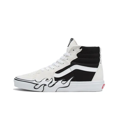 Vans Sk8 -Hi 'Flame - White Black'