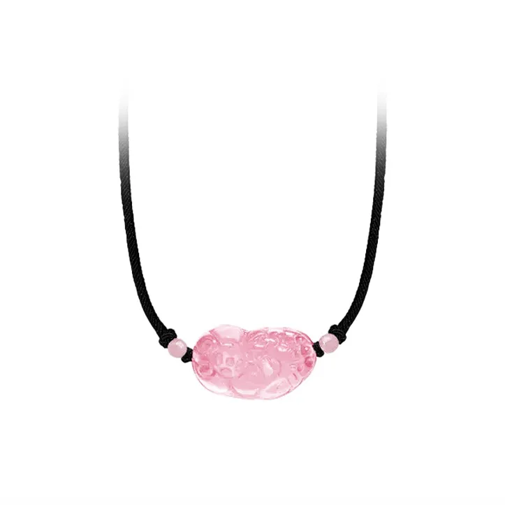 Qing Yi Obsidian Necklaces Unisex-7