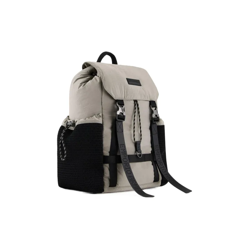 EMPORIO ARMANI Polyamide Backpack Men's Gray-1