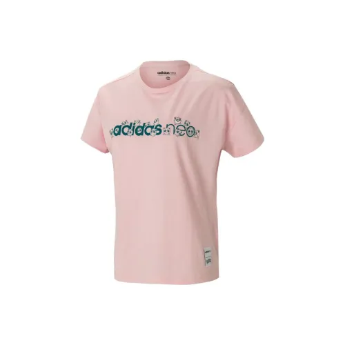 Adidas T-Shirts Women's Clear Pink