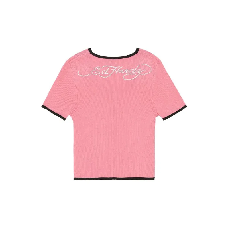 Ed Hardy Knitwear Women's Cherry Blossom Pink-1