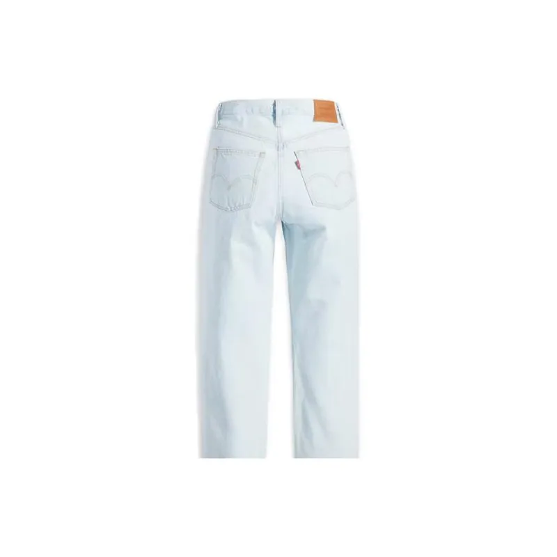 Levis Jeans Women's Blue With White Lettering-1