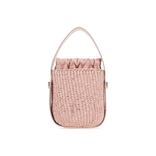 Chloe Suede Bucket Bags Shoulder Bag Crossbody Bag Handbag Women's Pink