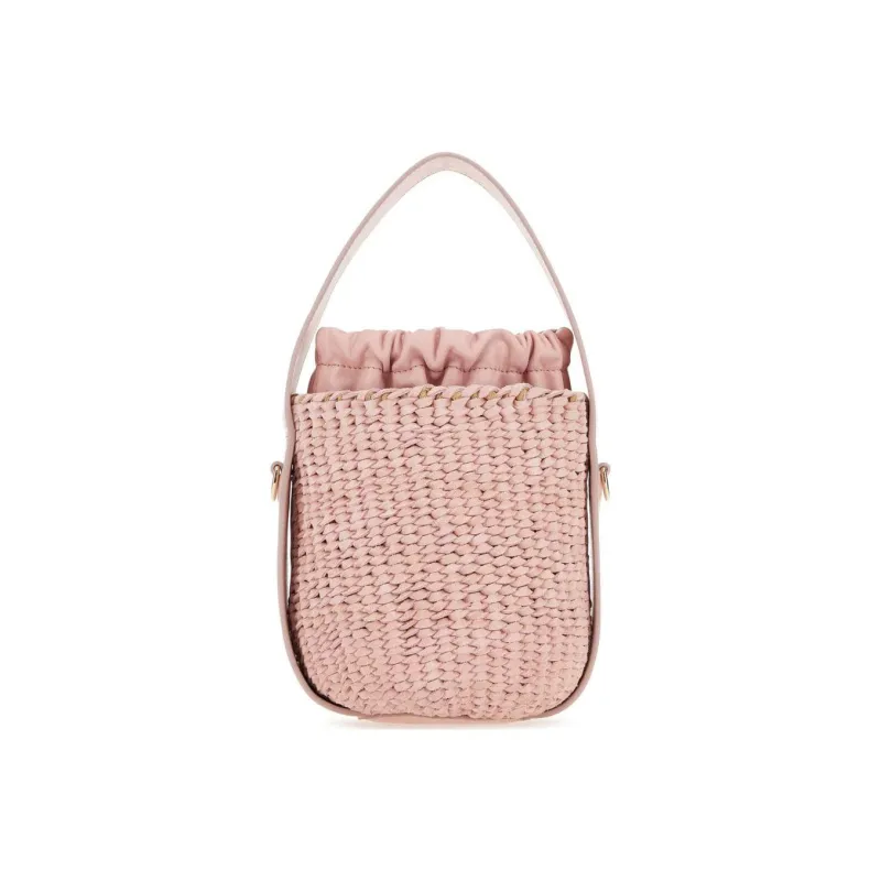 Chloe Suede Bucket Bags Shoulder Bag Crossbody Bag Handbag Women's Pink-0