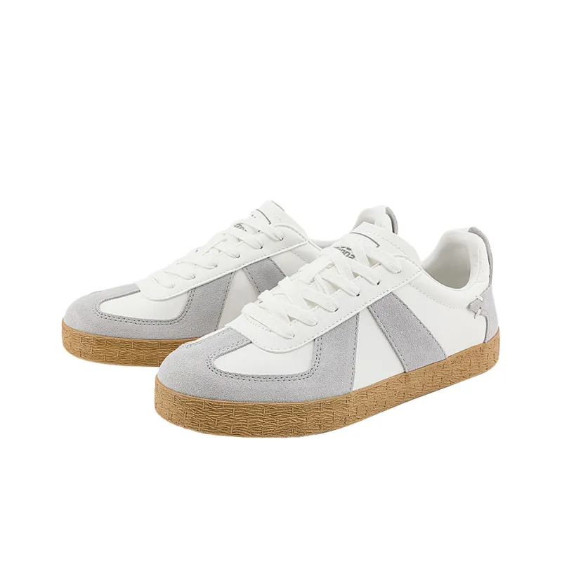 Kappa Low Top Skateboard Shoes Unisex White Gray-3