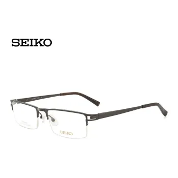 SEIKO Titanium Rectangular Eyeglass Frames Men's