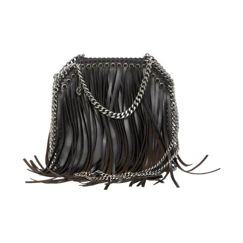 Stella McCartney Leather Shoulder Bag Crossbody Bag Handbag Mini Women's Black