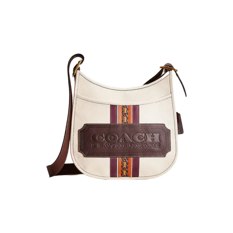 COACH Emery Leather Hobo Bag Shoulder Bag Women's White-0
